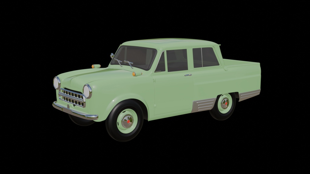 【3D素材】U120　ピックアップ　 blender file
