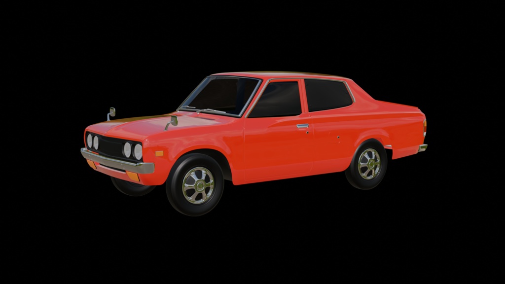 【3D素材】620 ダブルピックアップ　 blender file