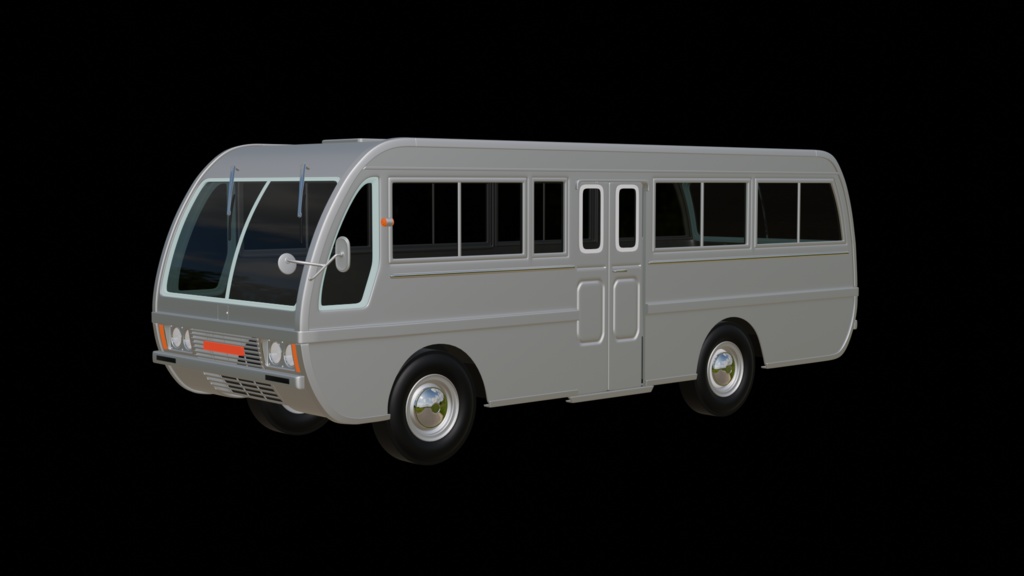 【3D素材】ライトバスA　 blender file