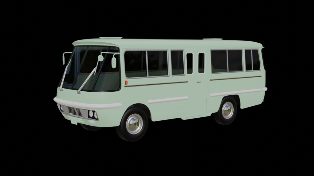 【3D素材】ライトバスC　 blender file