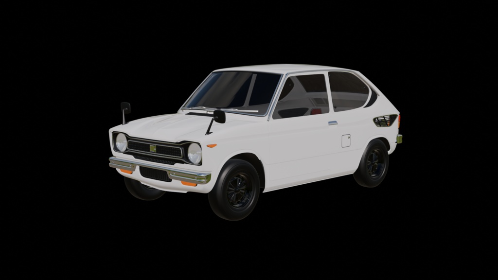 【3D素材】フロンテ　lc10  2ドア　 blender file