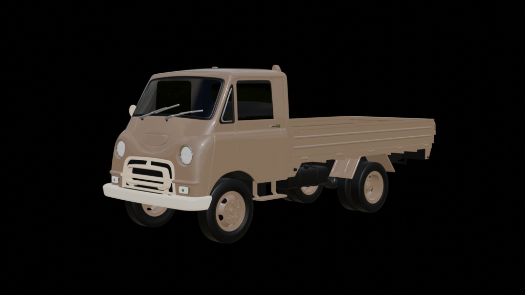 【3D素材】ベスパ v200　トラック　 blender file