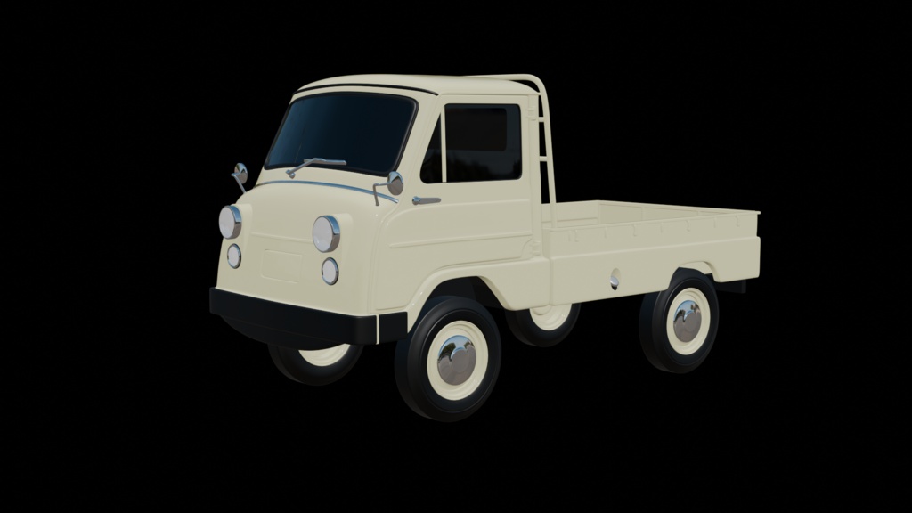 【3D素材】OV型　360ｃｃ軽トラック　 blender file