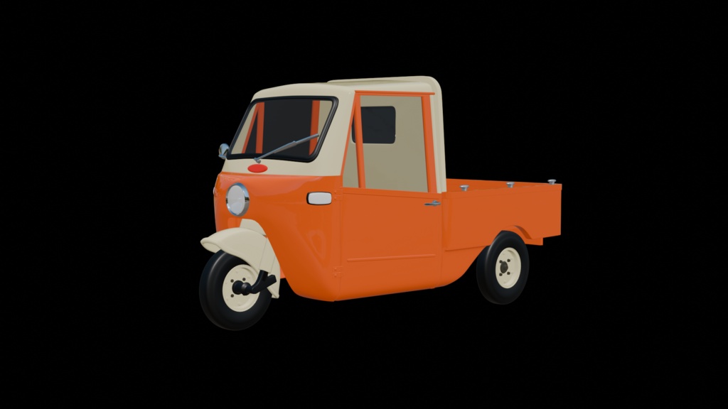 【3D素材】3輪　ハスラー　 blender file