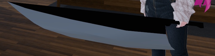 なんか天を衝きそうな刀。