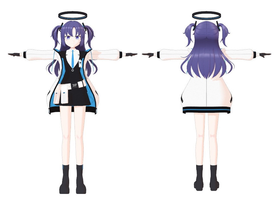 【ブルアカMMD】早瀬ユウカ配布版 ver1.1