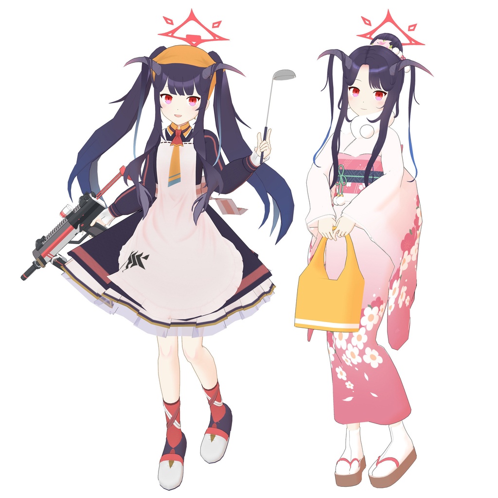 【ブルアカMMD&VRChat】愛清フウカv1.3