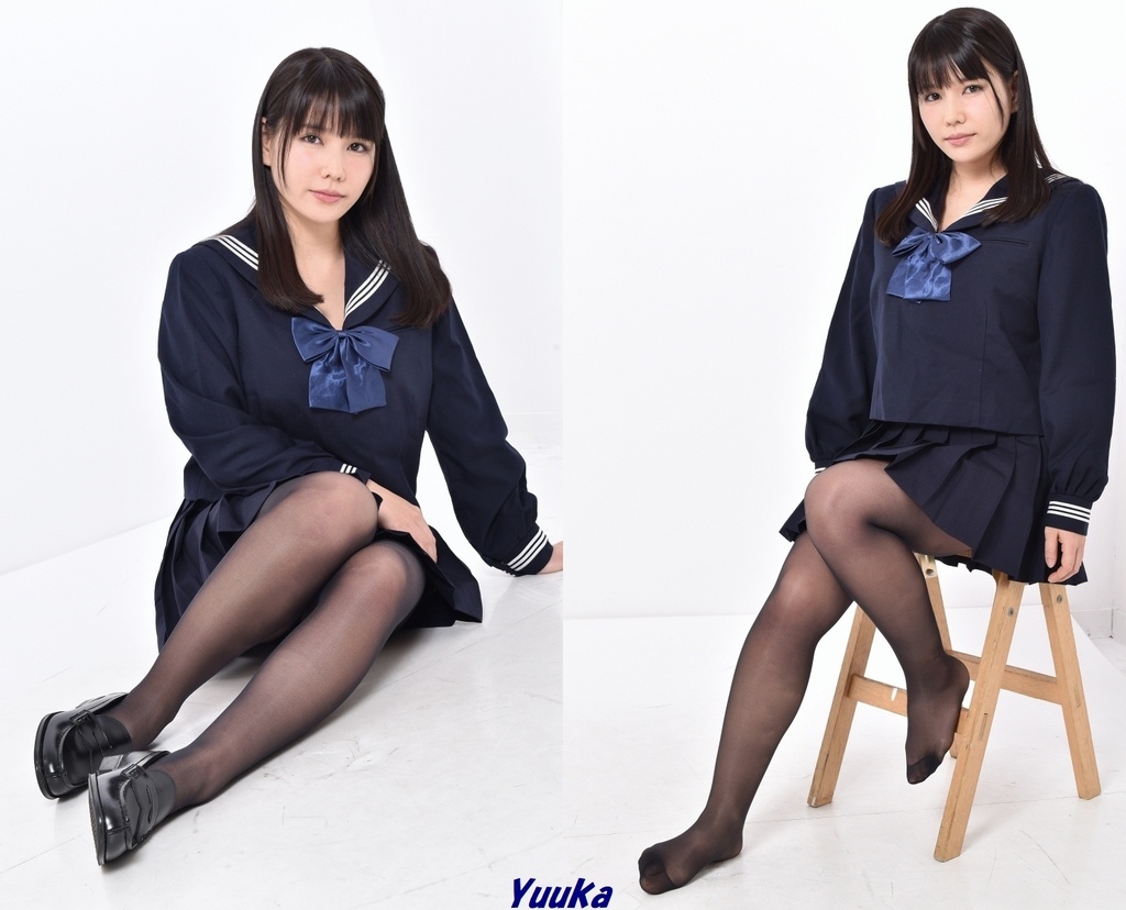 セーラー服&黒ストッキング/新垣優香