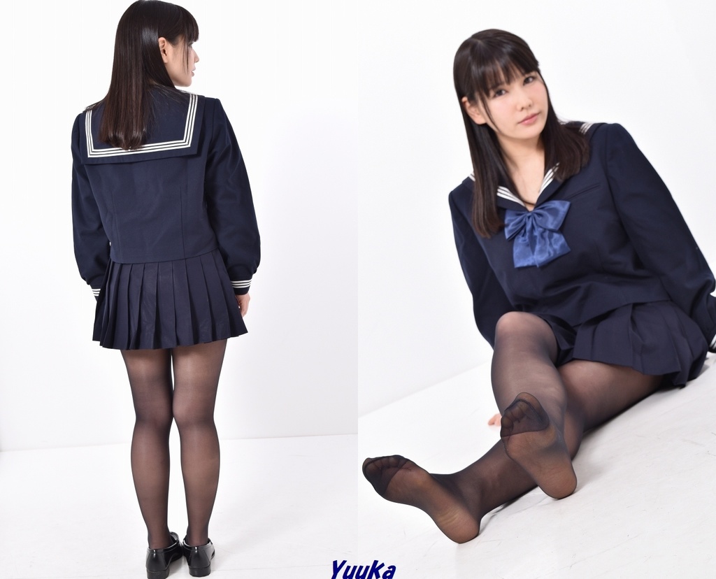 セーラー服&黒ストッキング/新垣優香