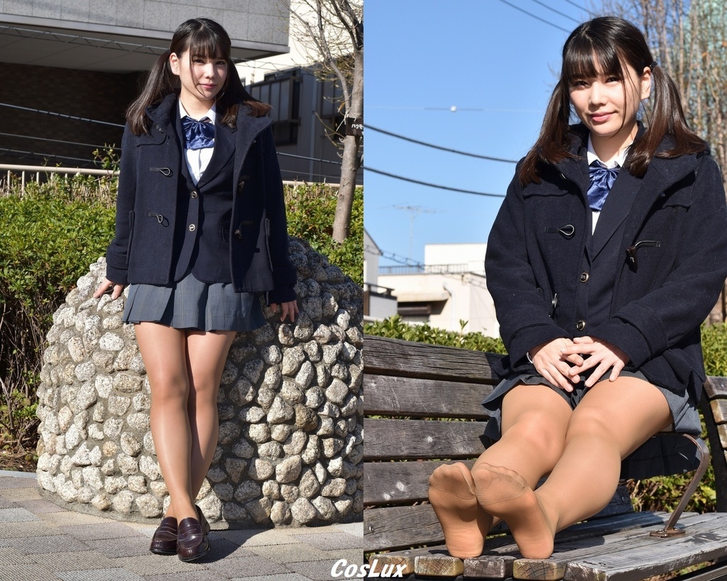 【DL限定】ブレザー＆ブラウンストッキング／新垣優香