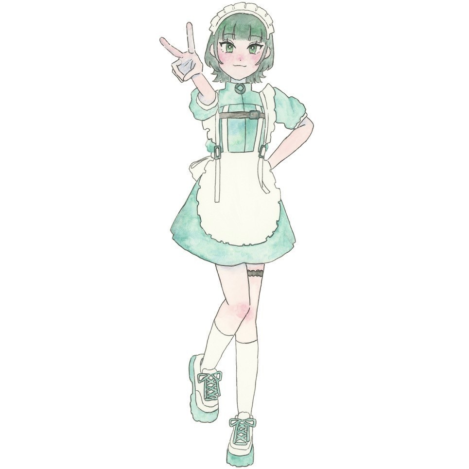 アクリルキーホルダー　みどり