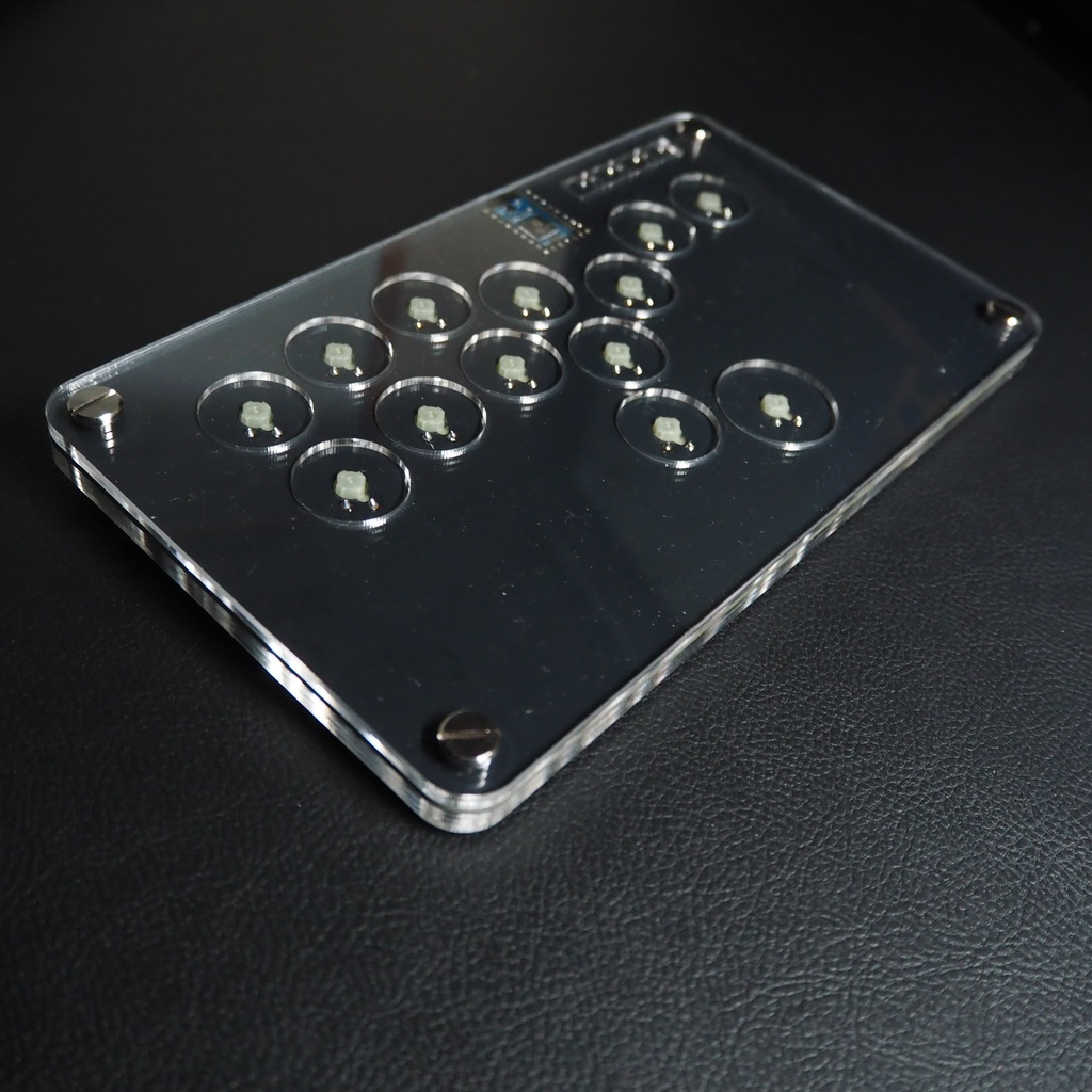 アクリル製ミニレバーレス 13ボタン
