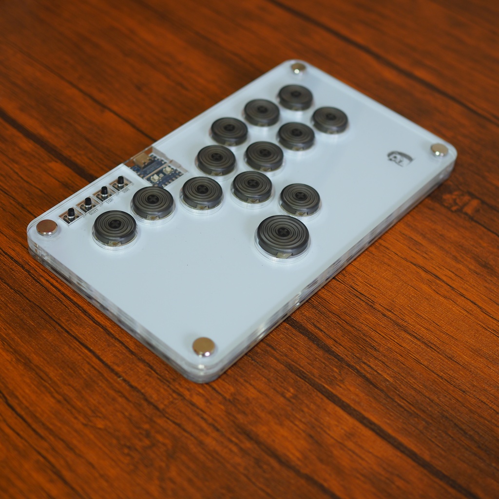 【LED】アクリルコンパクトレバーレス13ボタン