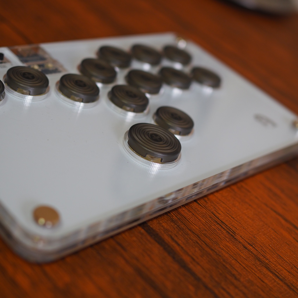 【LED】アクリルコンパクトレバーレス13ボタン