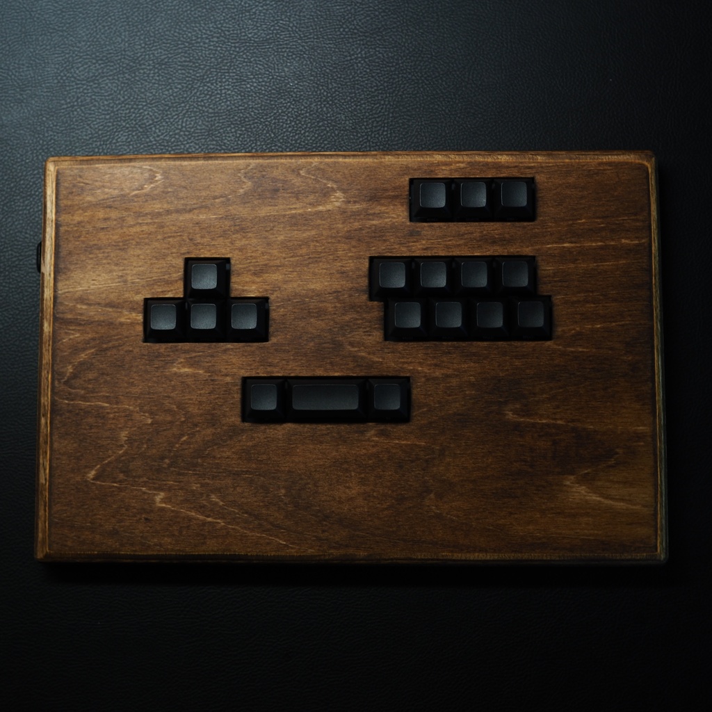 木製キーボード型レバーレス ダークウォルナット