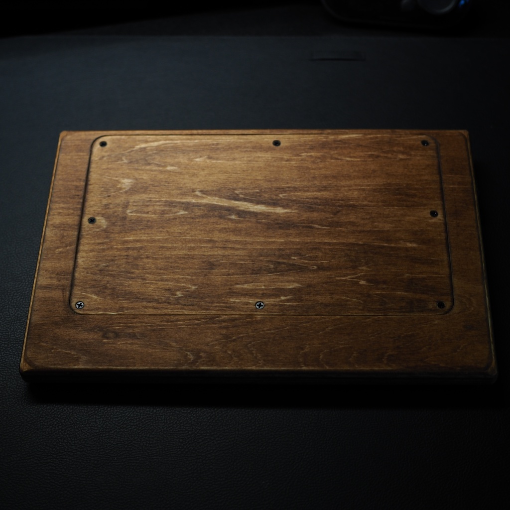 木製キーボード型レバーレス ダークウォルナット