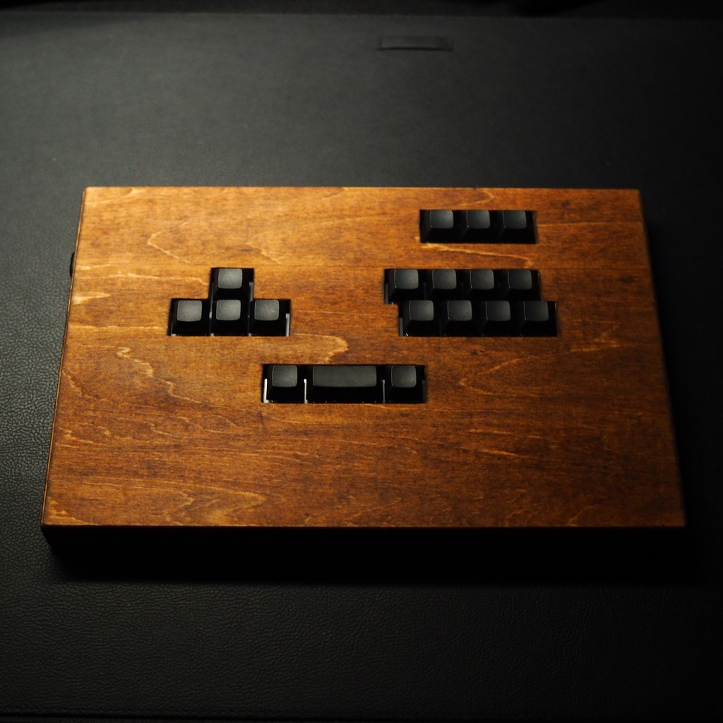 木製キーボード型レバーレス ダークウォルナット