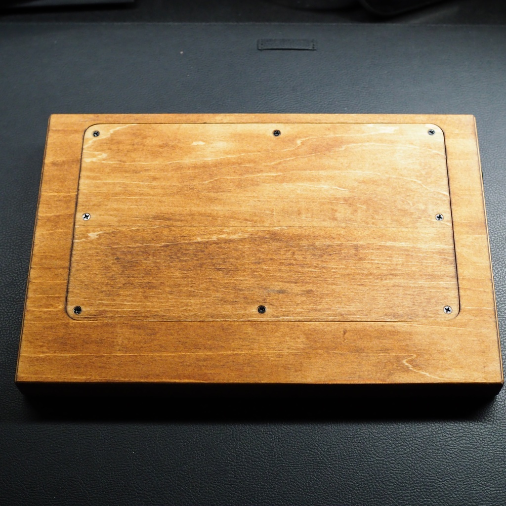 木製キーボード型レバーレス ダークウォルナット