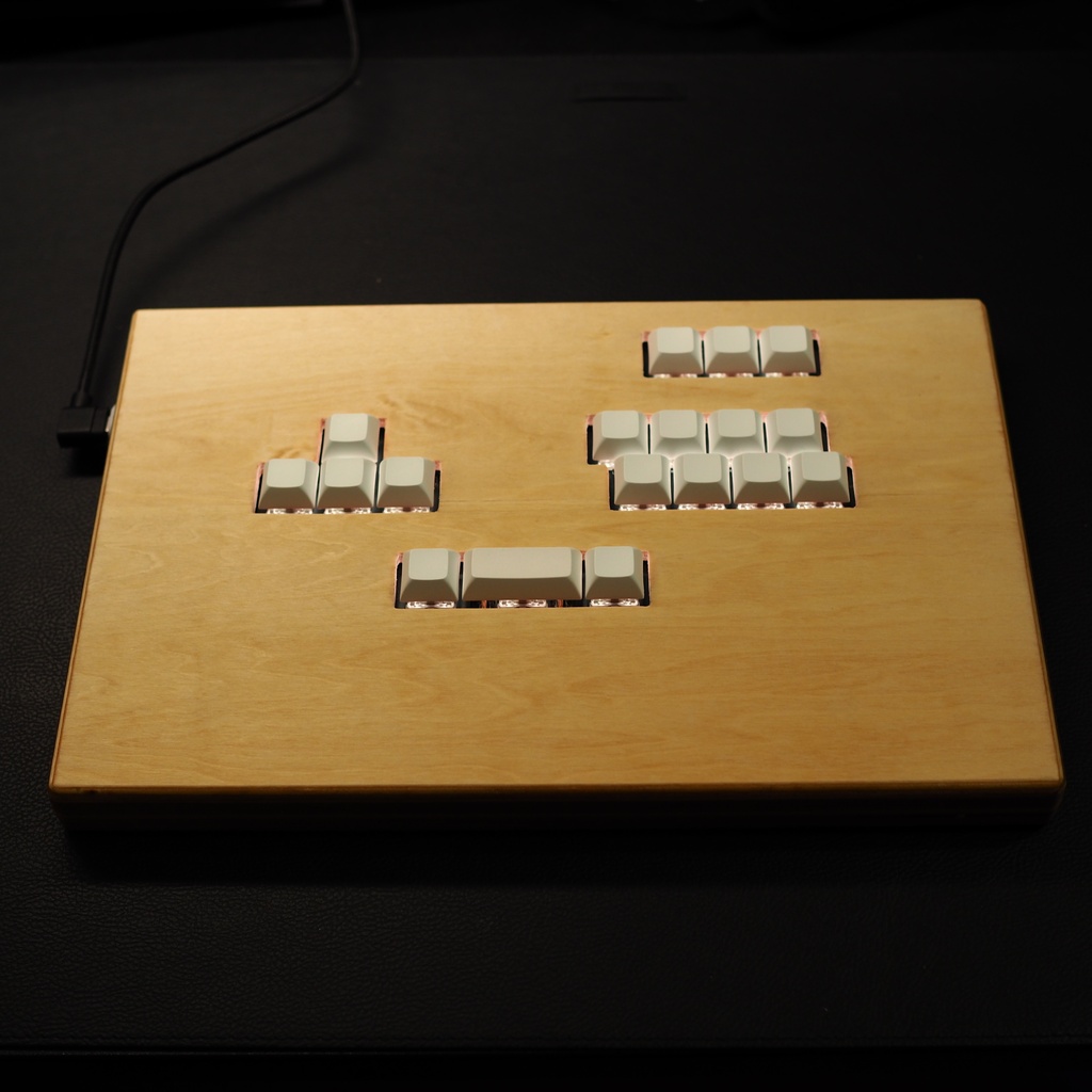 木製キーボード型レバーレス ナチュラル