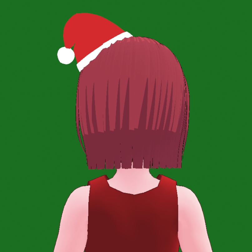 【VRoid 無料】ミニサンタ 帽子【正式版 カスタムアイテム】