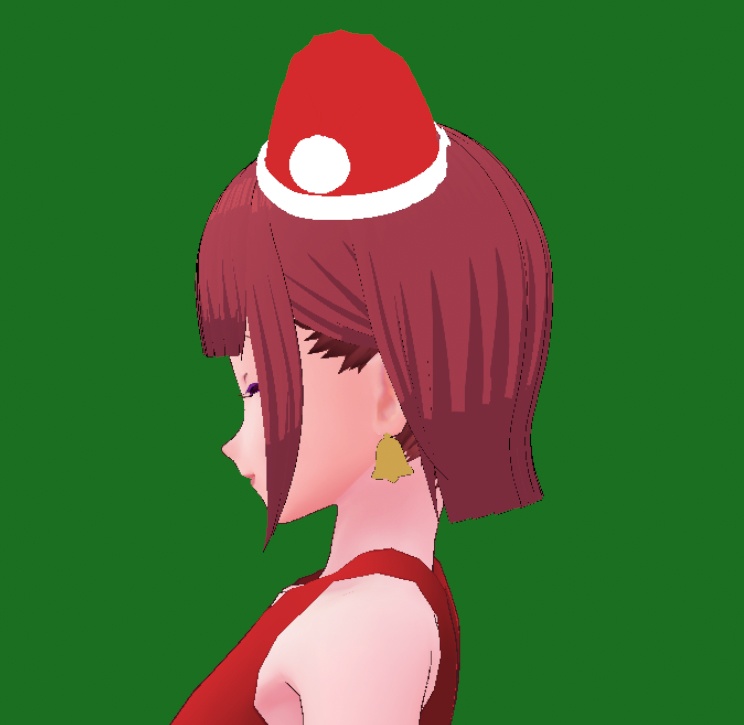 【VRoid 無料】ミニサンタ 帽子【正式版 カスタムアイテム】