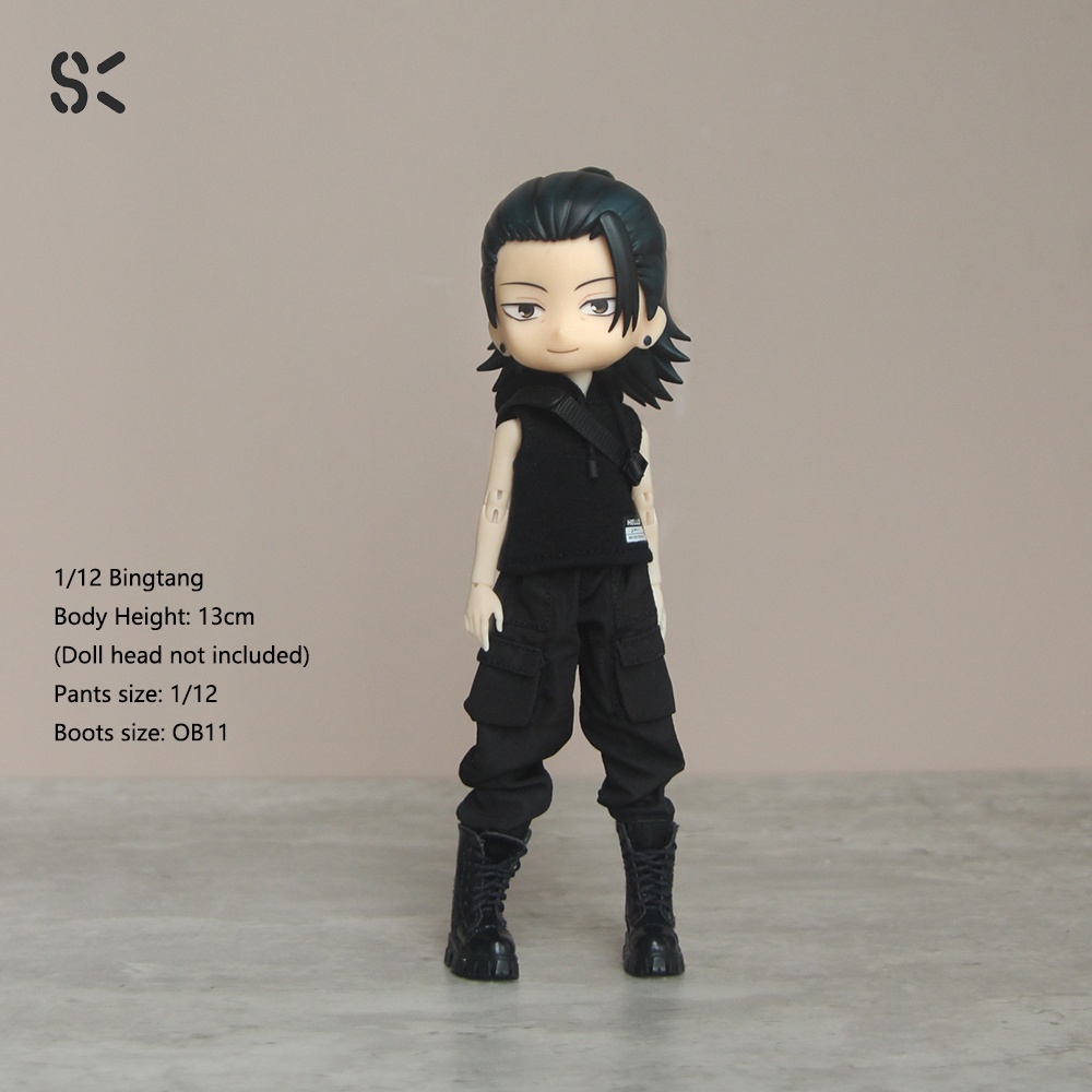 SK Couture カーゴブーツ オビツ11 Piccodo 9,10, Obitsu 11, 15-17cm doll