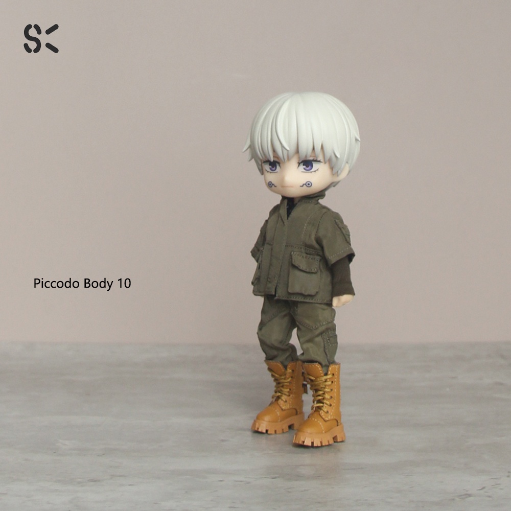 SK Couture カーゴブーツ オビツ11 Piccodo 9,10, Obitsu 11, 15-17cm doll