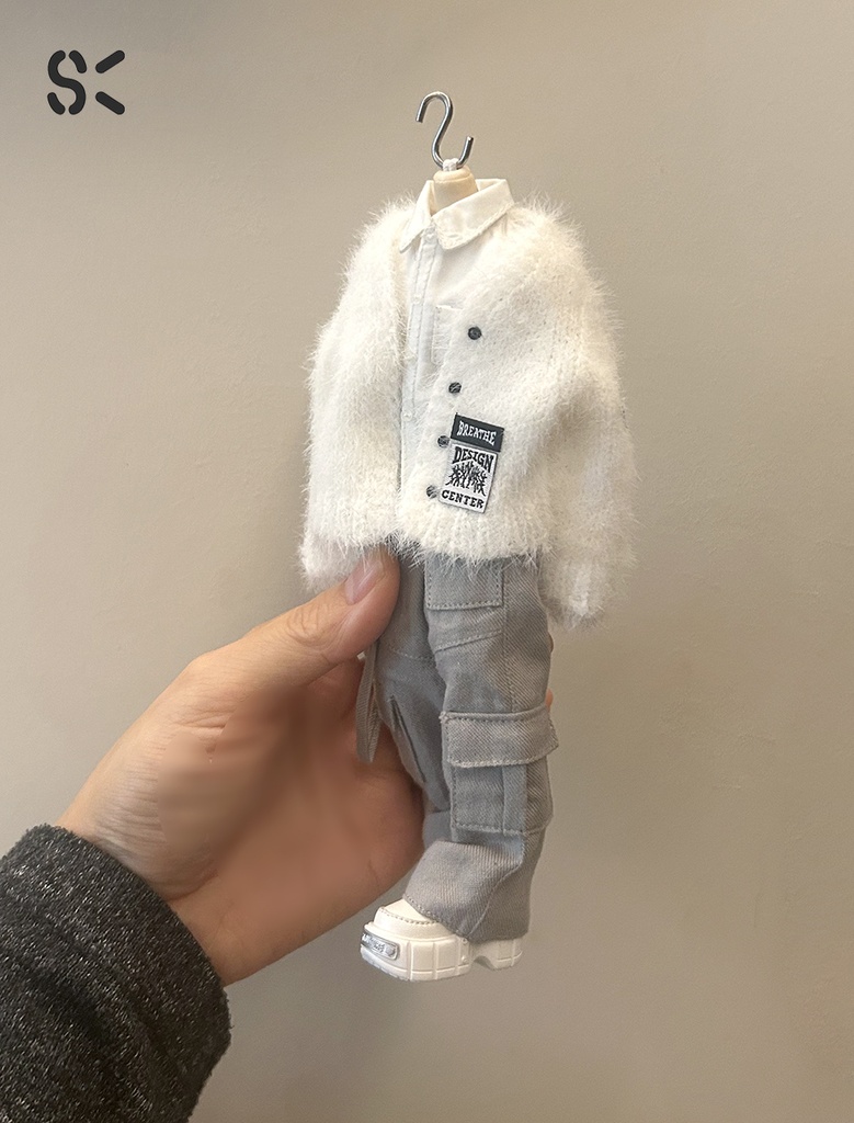 SK Couture ワイドレッグジーンズ 北冥8分 西西里往事