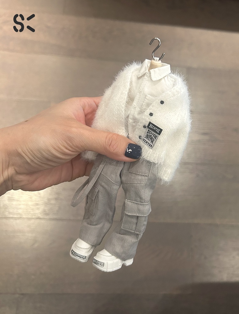 SK Couture ワイドレッグジーンズ 北冥8分 西西里往事
