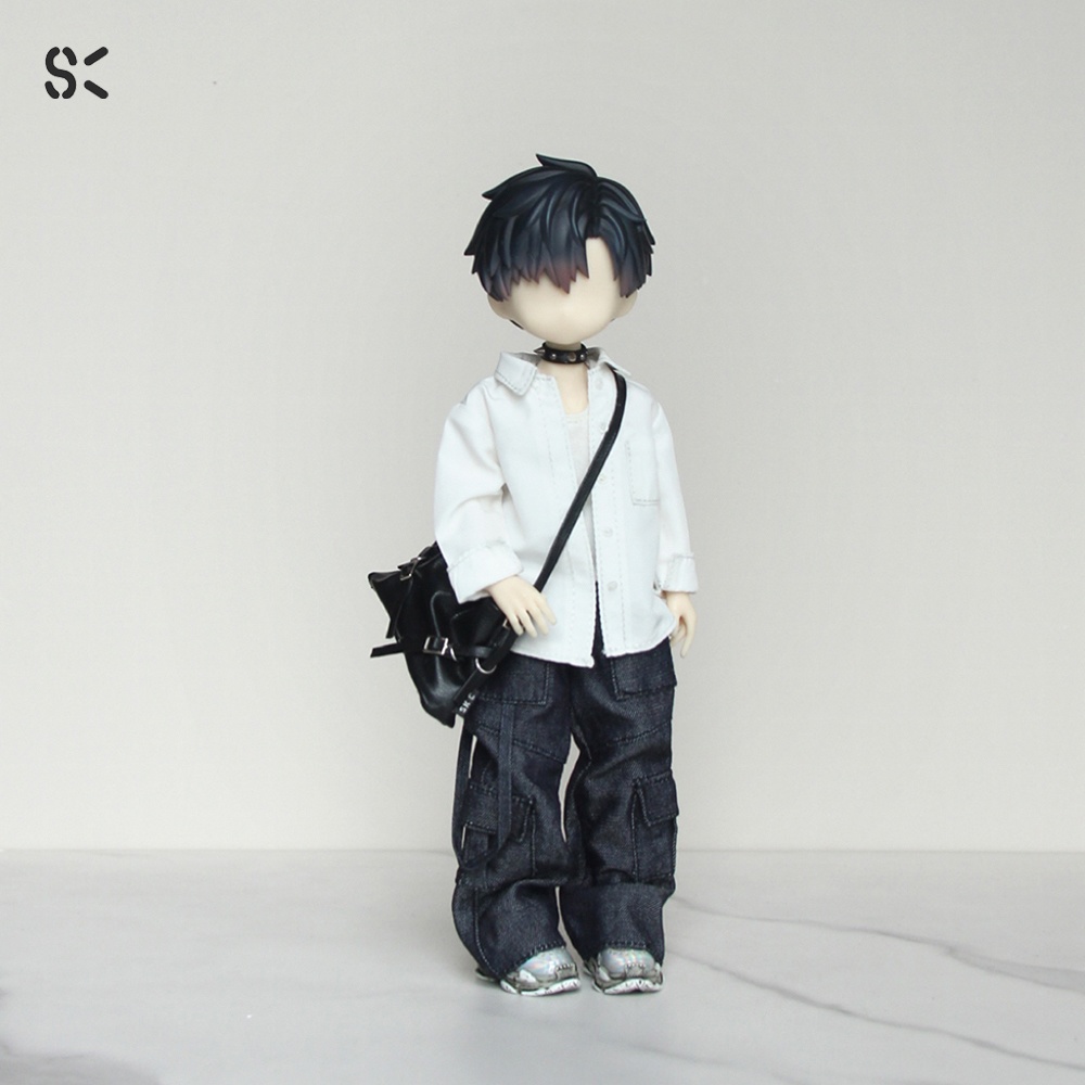 SK Couture ワイドレッグジーンズ 北冥8分 西西里往事