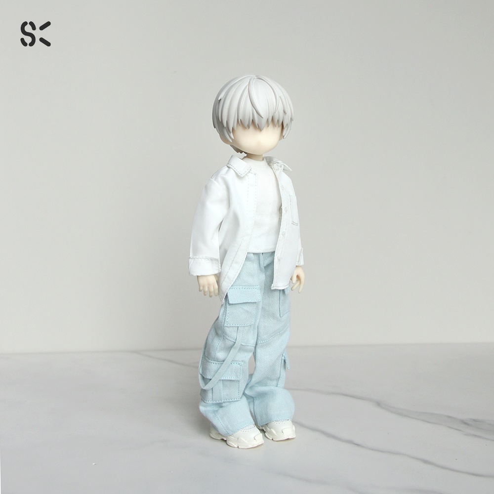 SK Couture ワイドレッグジーンズ 北冥8分 西西里往事