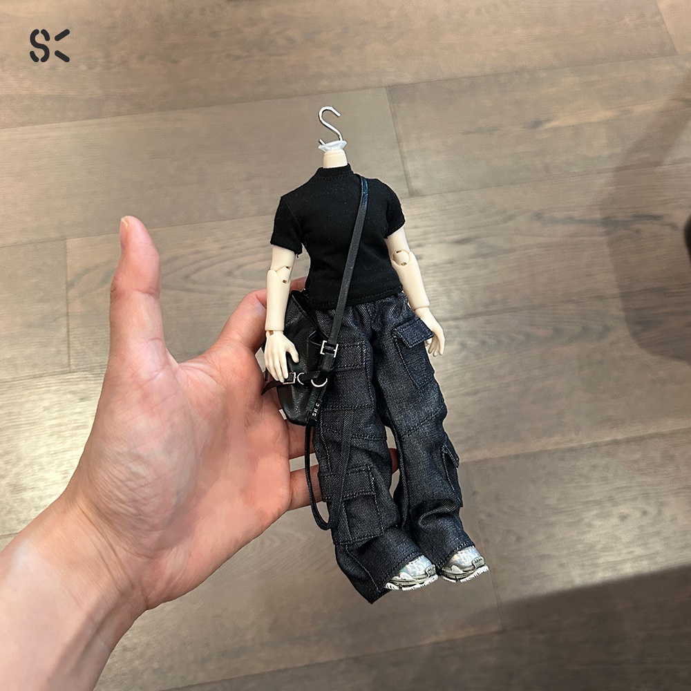 SK Couture ワイドレッグジーンズ 北冥8分 西西里往事