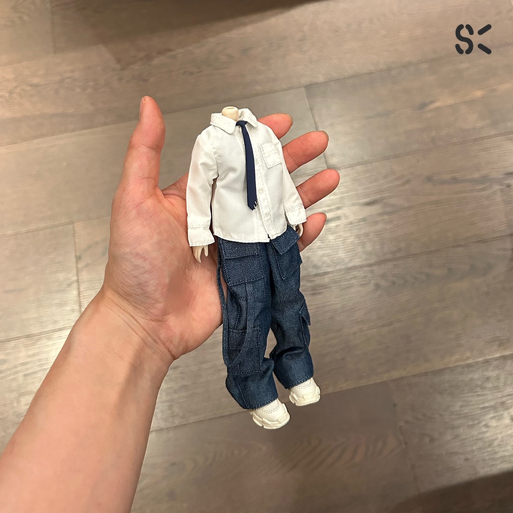 SK Couture ワイドレッグジーンズ 北冥8分 西西里往事