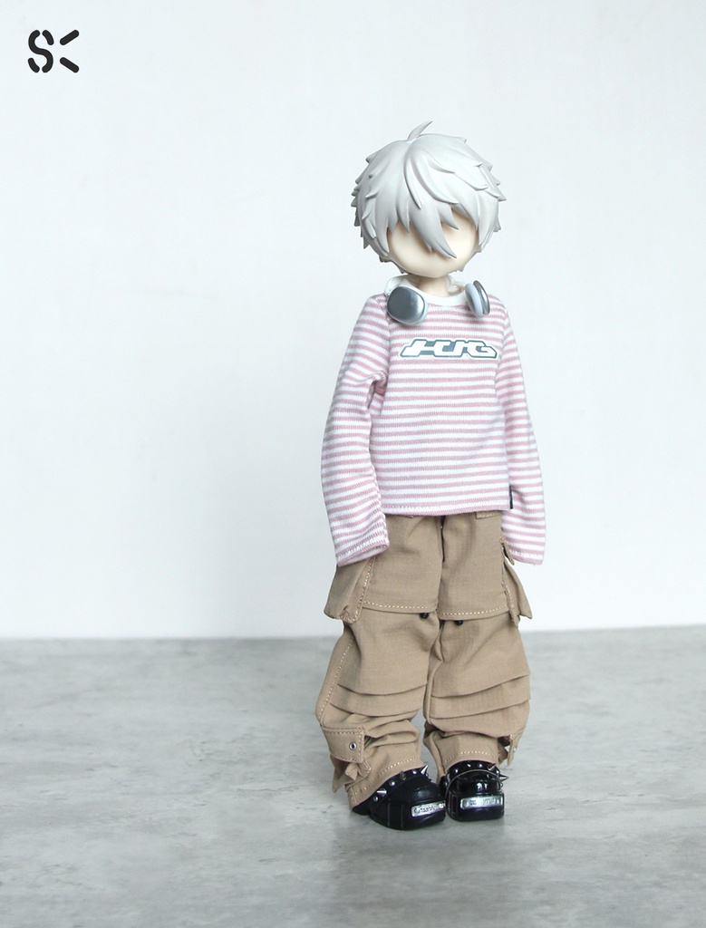 SK Couture ストライプ長袖 T シャツ 扎克事件 西西里往事 北冥12分 阿巳3 北冥8 Azone Obitsu 22 24