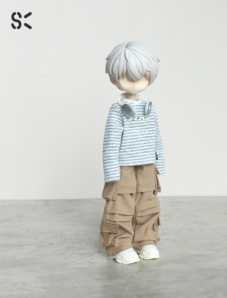 SK Couture ストライプ長袖 T シャツ 扎克事件 西西里往事 北冥12分 阿巳3 北冥8 Azone Obitsu 22 24
