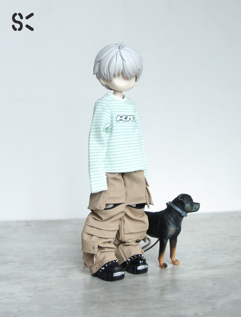 SK Couture ストライプ長袖 T シャツ 扎克事件 西西里往事 北冥12分 阿巳3 北冥8 Azone Obitsu 22 24