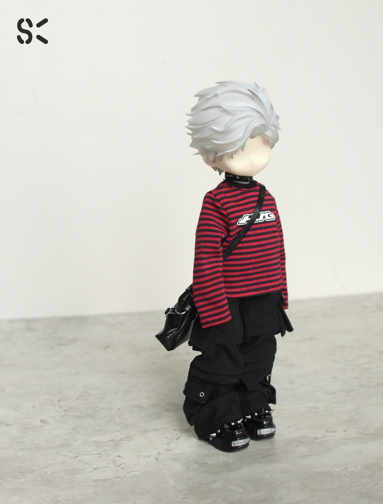 SK Couture ストライプ長袖 T シャツ 扎克事件 西西里往事 北冥12分 阿巳3 北冥8 Azone Obitsu 22 24