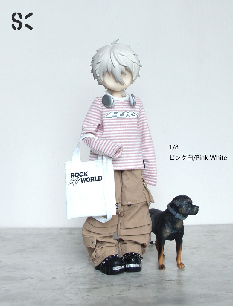 SK Couture ストライプ長袖 T シャツ 扎克事件 西西里往事 北冥12分 阿巳3 北冥8 Azone Obitsu 22 24