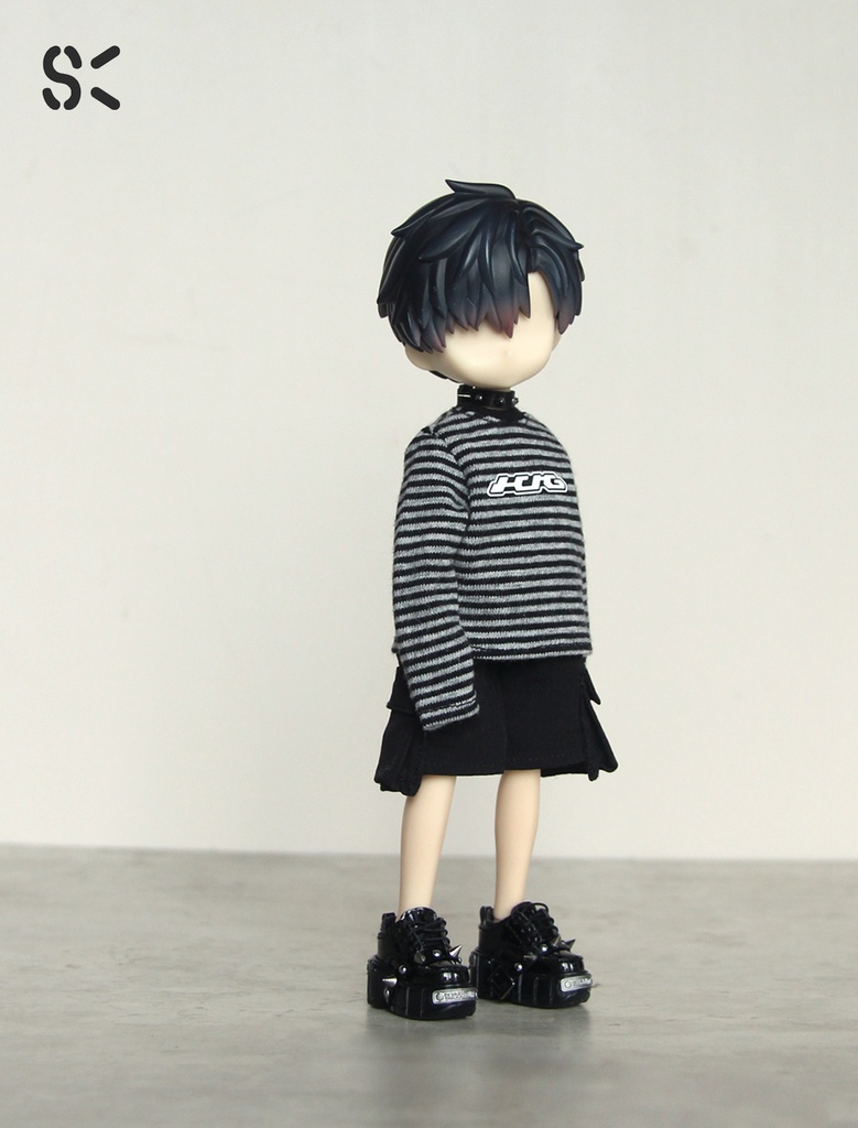 SK Couture ストライプ長袖 T シャツ 扎克事件 西西里往事 北冥12分 阿巳3 北冥8 Azone Obitsu 22 24