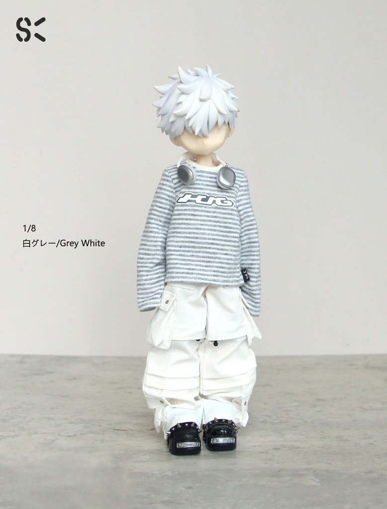 SK Couture ストライプ長袖 T シャツ 扎克事件 西西里往事 北冥12分 阿巳3 北冥8 Azone Obitsu 22 24