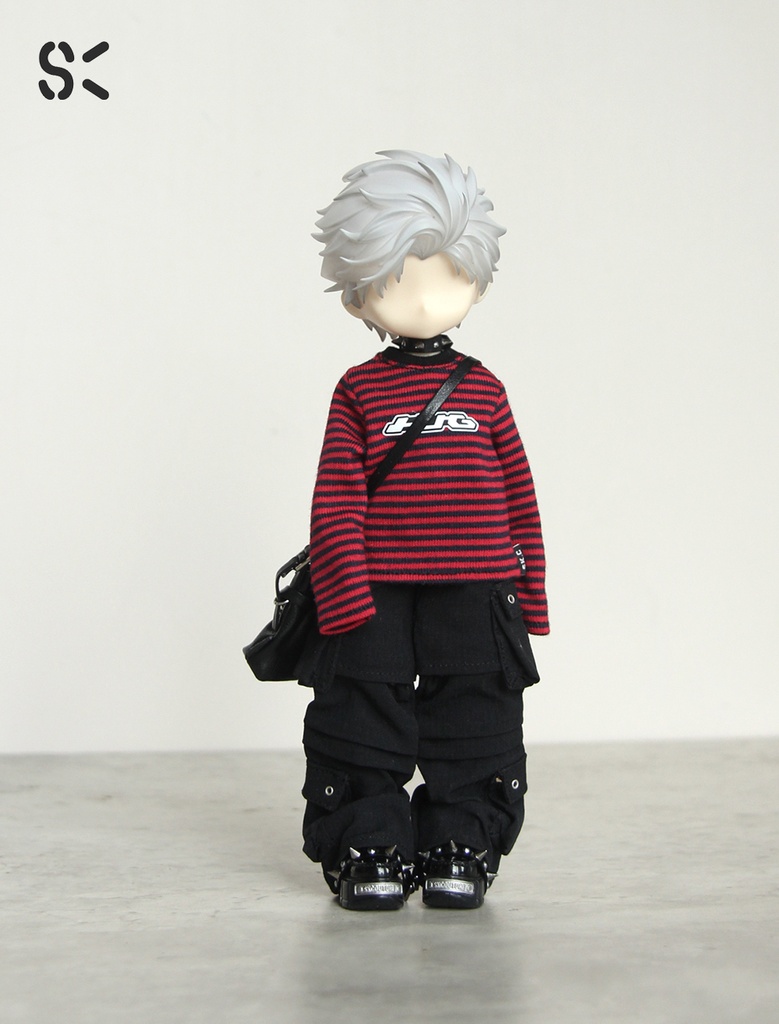SK Couture ストライプ長袖 T シャツ 扎克事件 西西里往事 北冥12分 阿巳3 北冥8 Azone Obitsu 22 24
