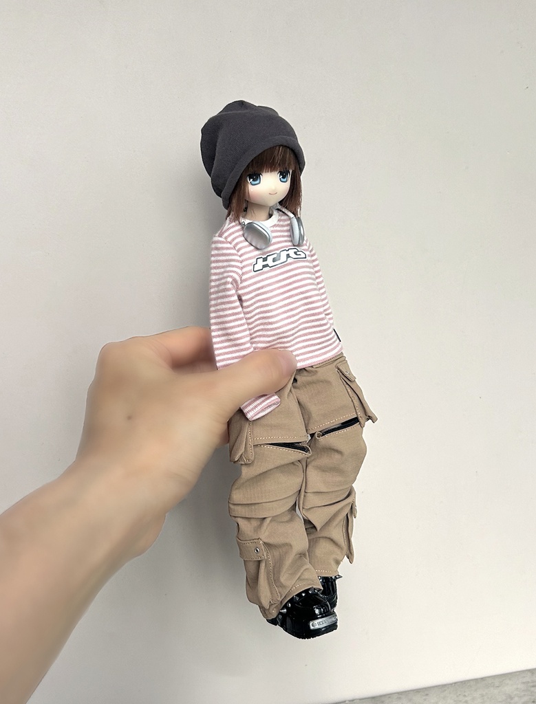 SK Couture ストライプ長袖 T シャツ 扎克事件 西西里往事 北冥12分 阿巳3 北冥8 Azone Obitsu 22 24