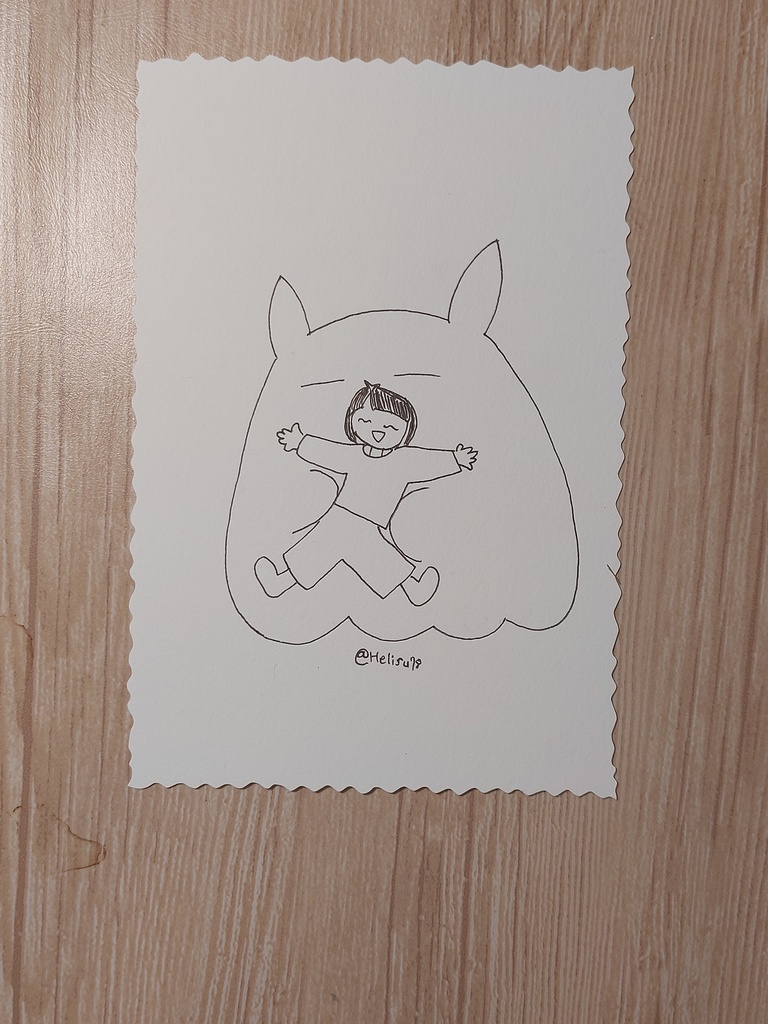 【まちゅむら祭06】手描き切手風ポストカード