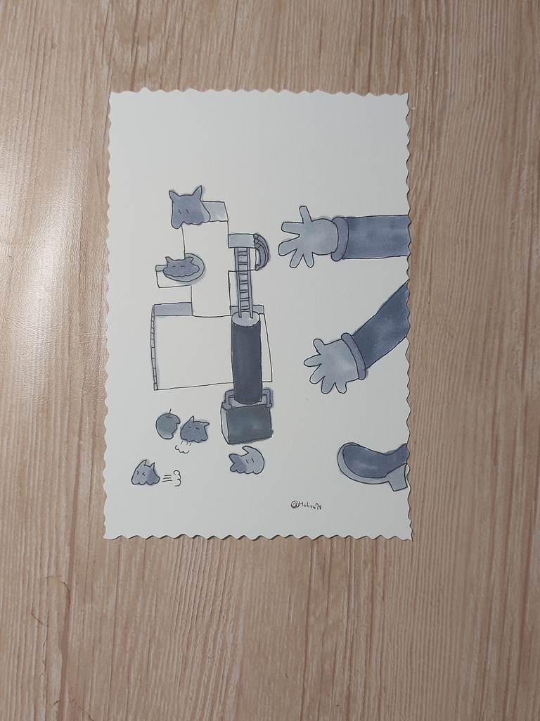 【まちゅむら祭06】手描き切手風ポストカード