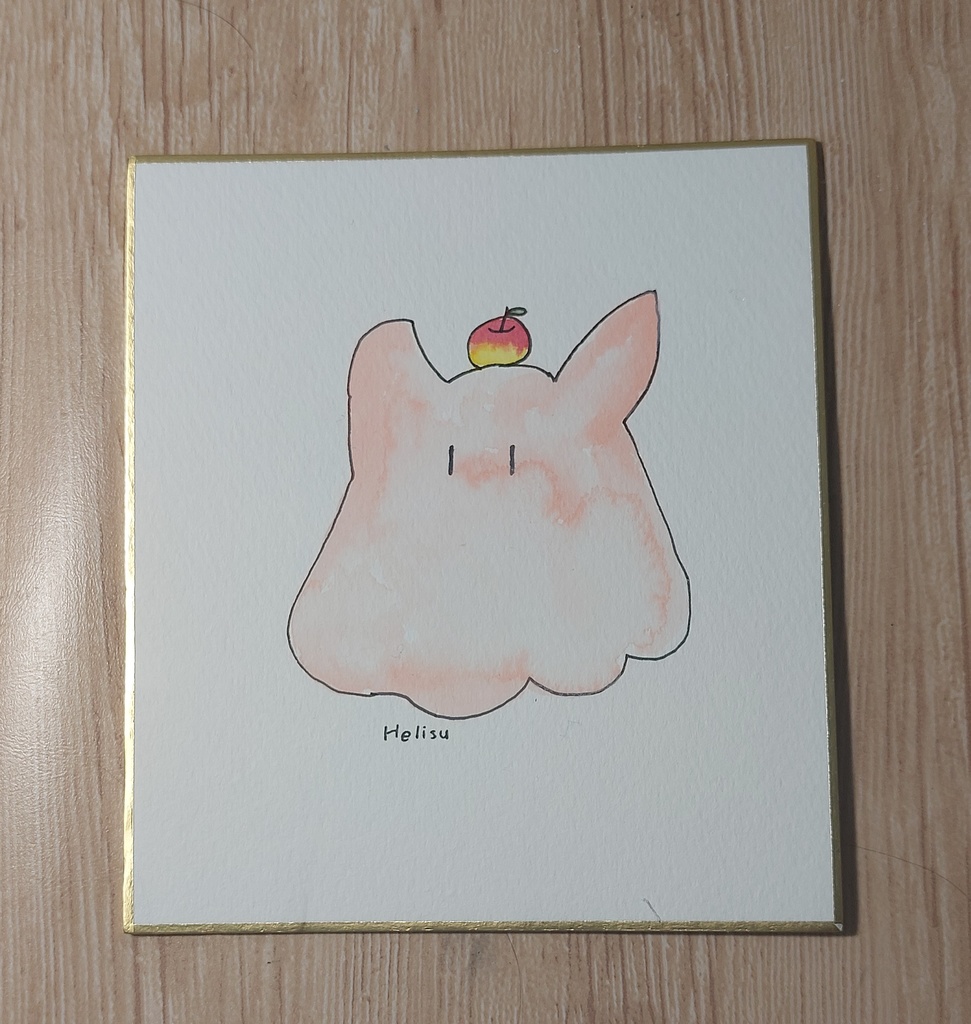 【まちゅむら祭06】メンダコちゃんミニ色紙