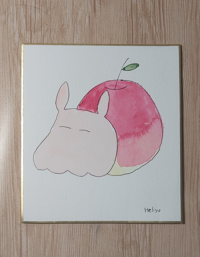 【まちゅむら祭06】メンダコちゃんミニ色紙