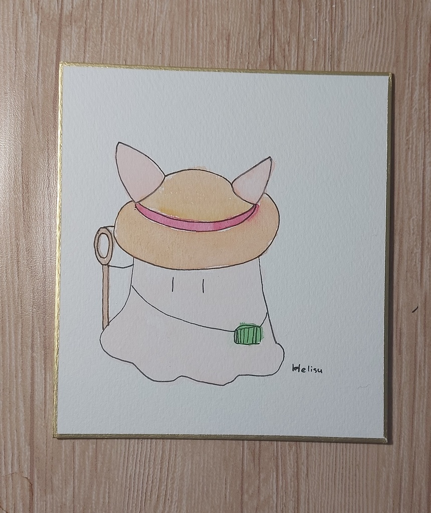 【まちゅむら祭06】メンダコちゃんミニ色紙