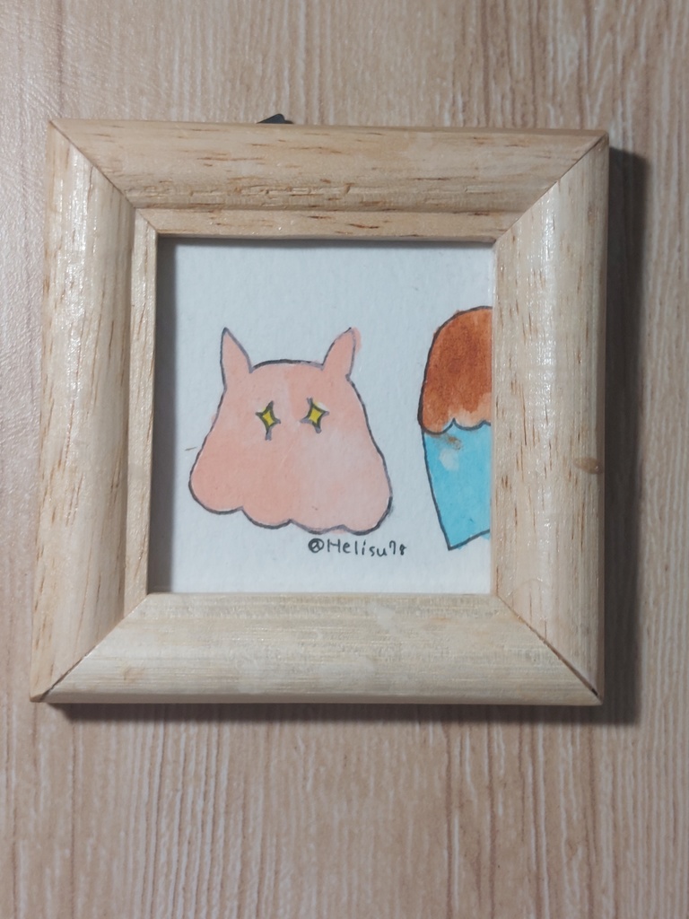 【まちゅむら祭06】ミニミニ原画【額縁サイズバラバラ】さ