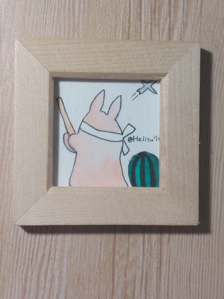 【まちゅむら祭06】ミニミニ原画【額縁サイズバラバラ】さ