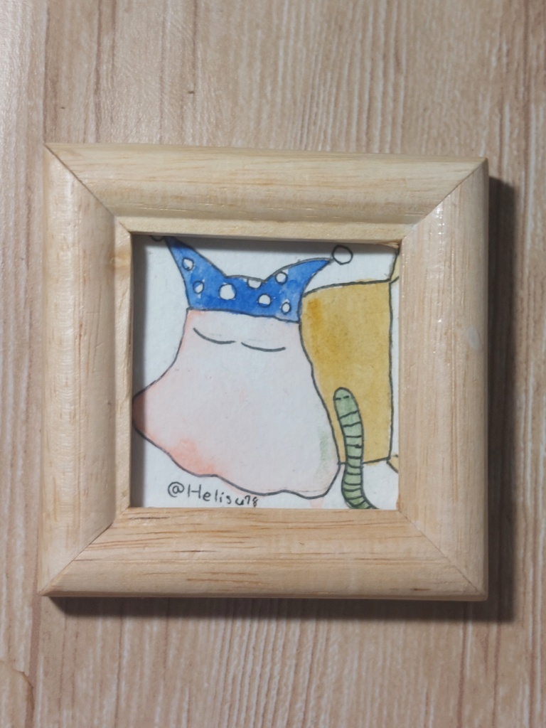 【まちゅむら祭06】ミニミニ原画【額縁サイズバラバラ】さ